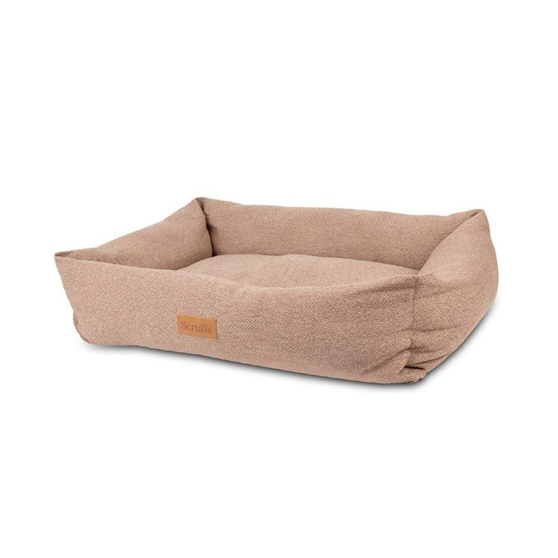 Scruffs Seattle Box Dog Bed – Sienna Brown Medium