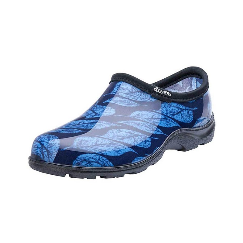 Sloggers Women’s Rain & Garden Shoes Leaf Blue Size 7