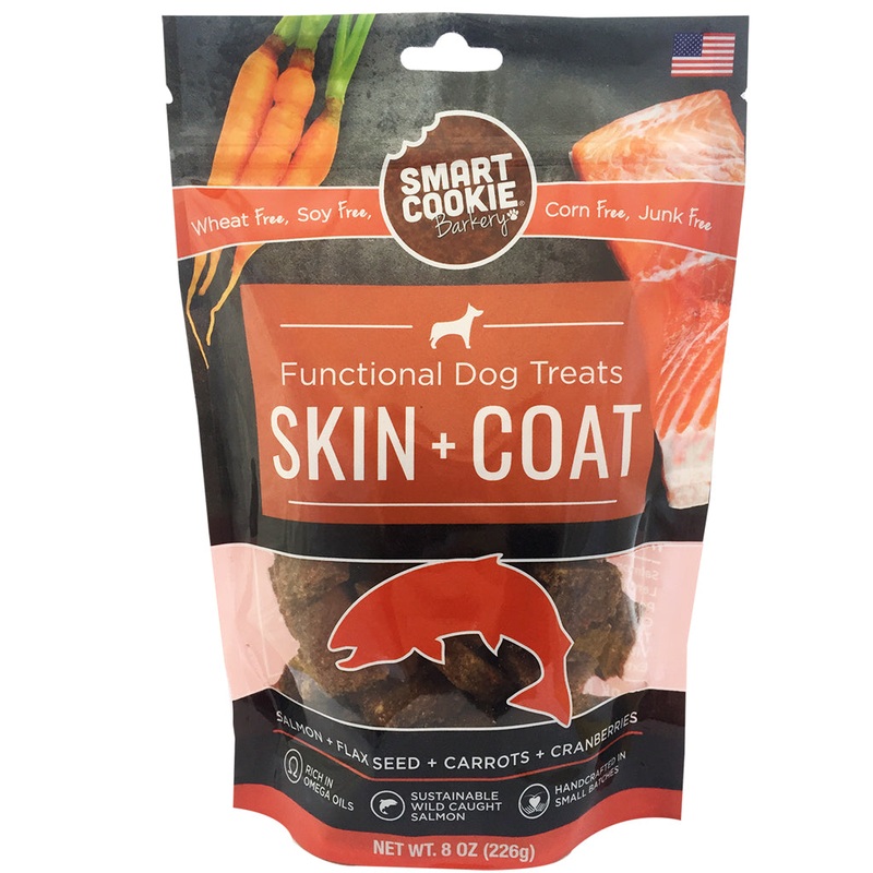 Smart Cookie Barkery Skin + Coat Functional Salmon Dog Treats 8 oz