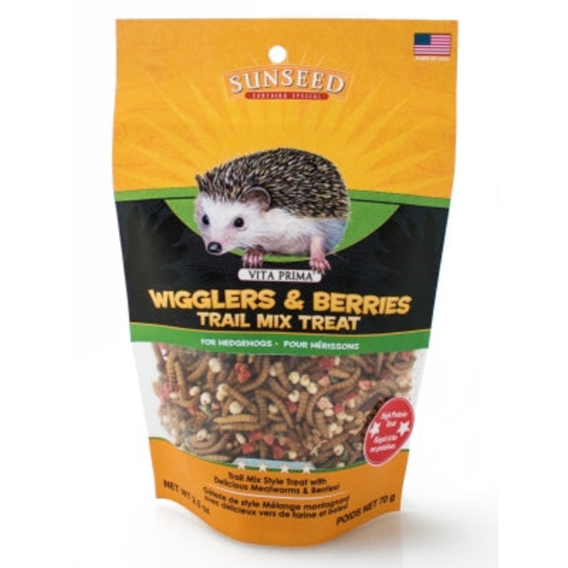Sunseed Vita Prima? Wigglers & Berries Trail Mix Treats for Hedgehogs 2.5 Oz