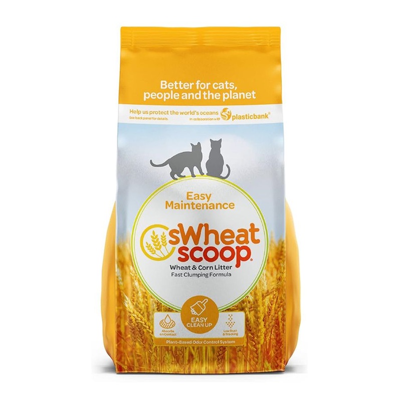 sWheat Scoop Wheat & Corn Blend Natural Easy Maintenance Fast Clumping Cat Litter – 11.33KG