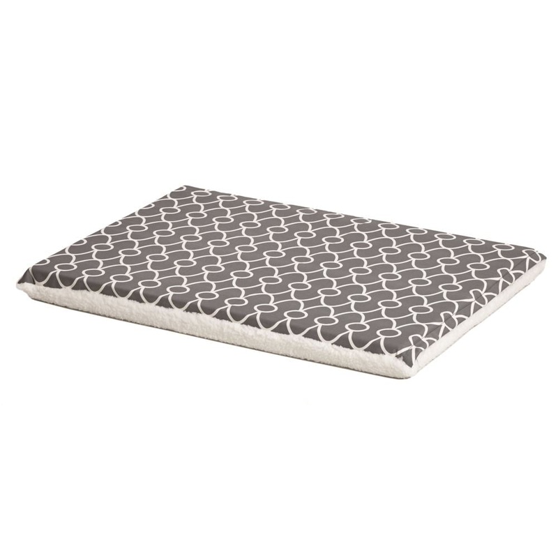 Midwest QuietTime Defender Series Reversible Crate Grey Mat for Dogs
