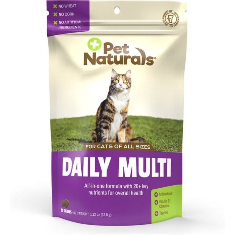Pet Naturals Daily Multi Vitamin Chews Supplement for Cats 30 count