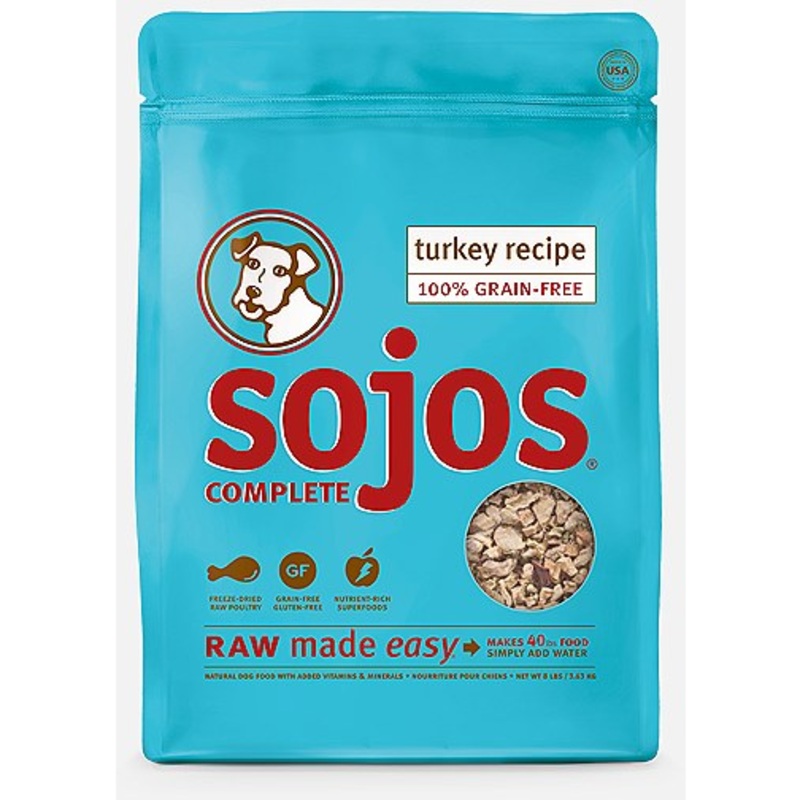 Sojos Complete Turkey Freeze Dried Dog Food 2 lb