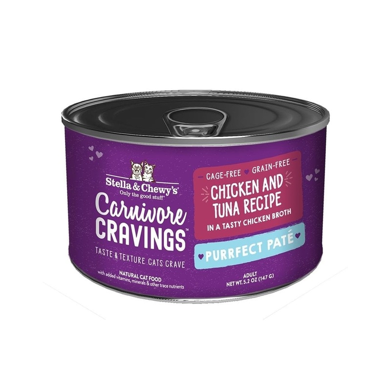 Stella & Chewy’s 5.2 oz Carnivore Cravings Purrfect Pate Chicken Tuna Pate