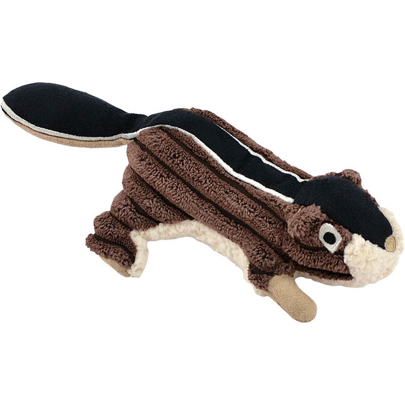 Tall Tails Chipmunk with Squeaker Plush Dog Toy 5″