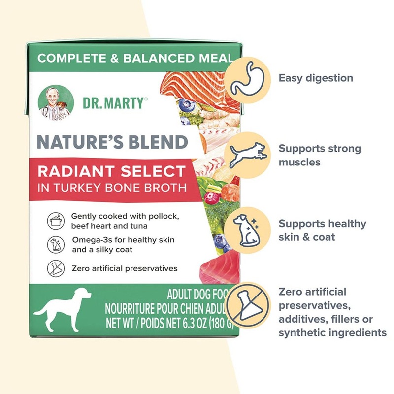 Dr. Marty Nature’s Blend: Radiant Select in Turkey Bone Broth – 6.3oz