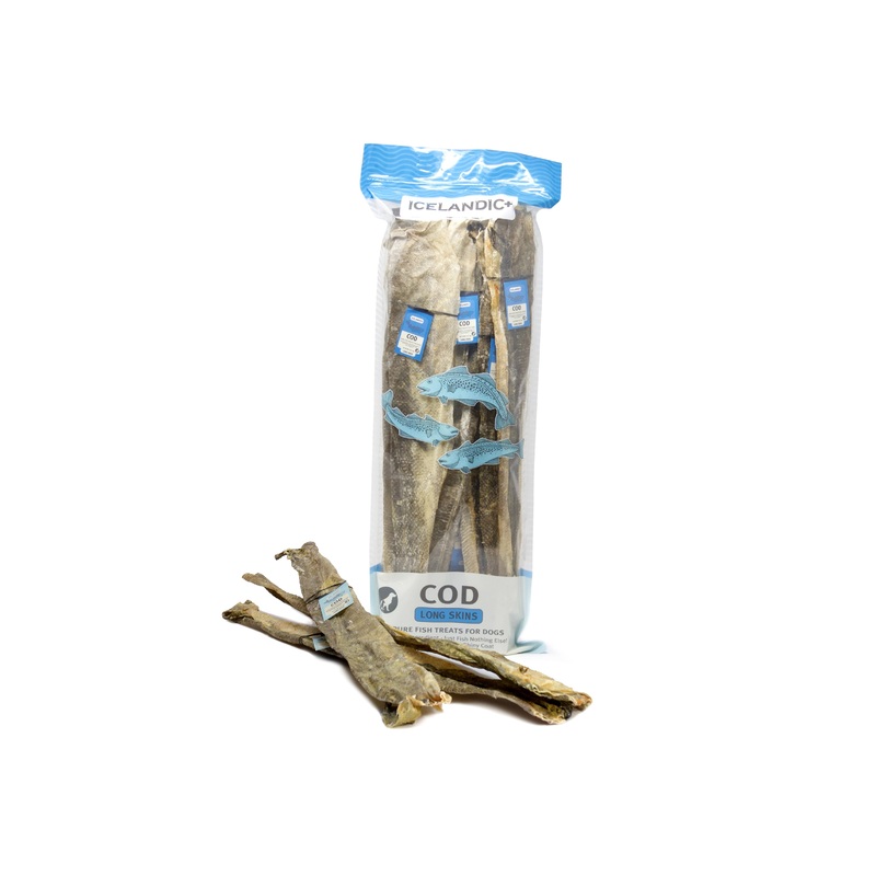 Icelandic Cod Long Skin Dog Treat