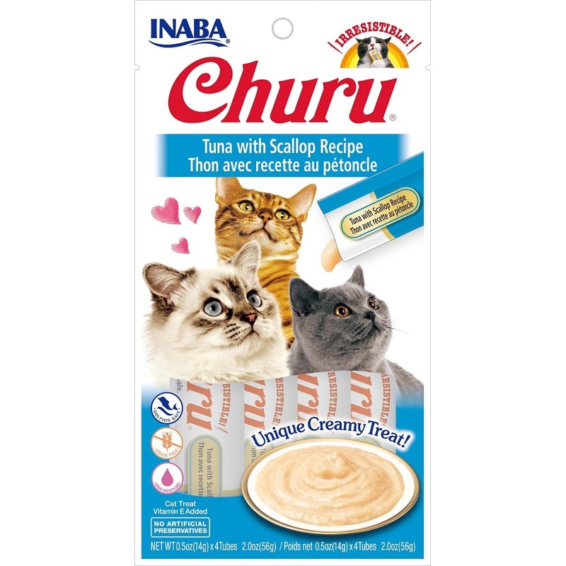 Inaba Churu Pure Tuna with Scallop 56g