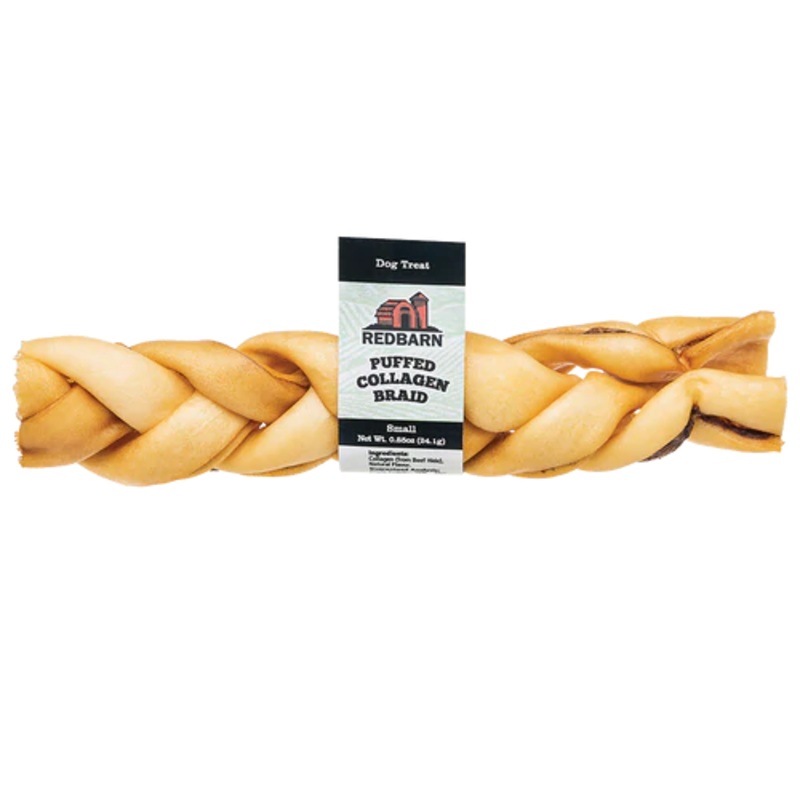 Redbarn Puffed Collagen Braid Small
