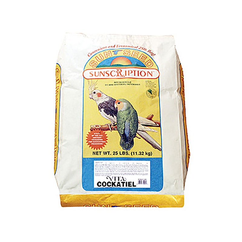 Sunseed Vita Sunscription Cockatiel & LoveBirds Diet 25 Lbs