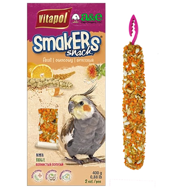 A&E Smakers Cockatiel Orange Treat 2 Pack
