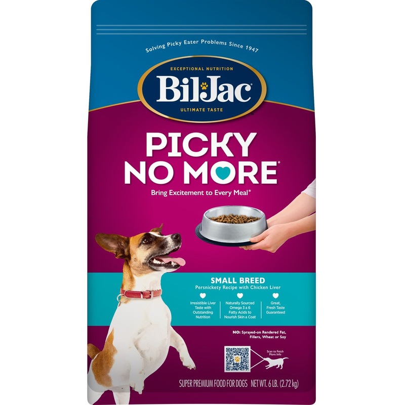 Bil-Jac Picky No More Small Breed Chicken Liver Recipe Dry Dog Food, 6 lbs