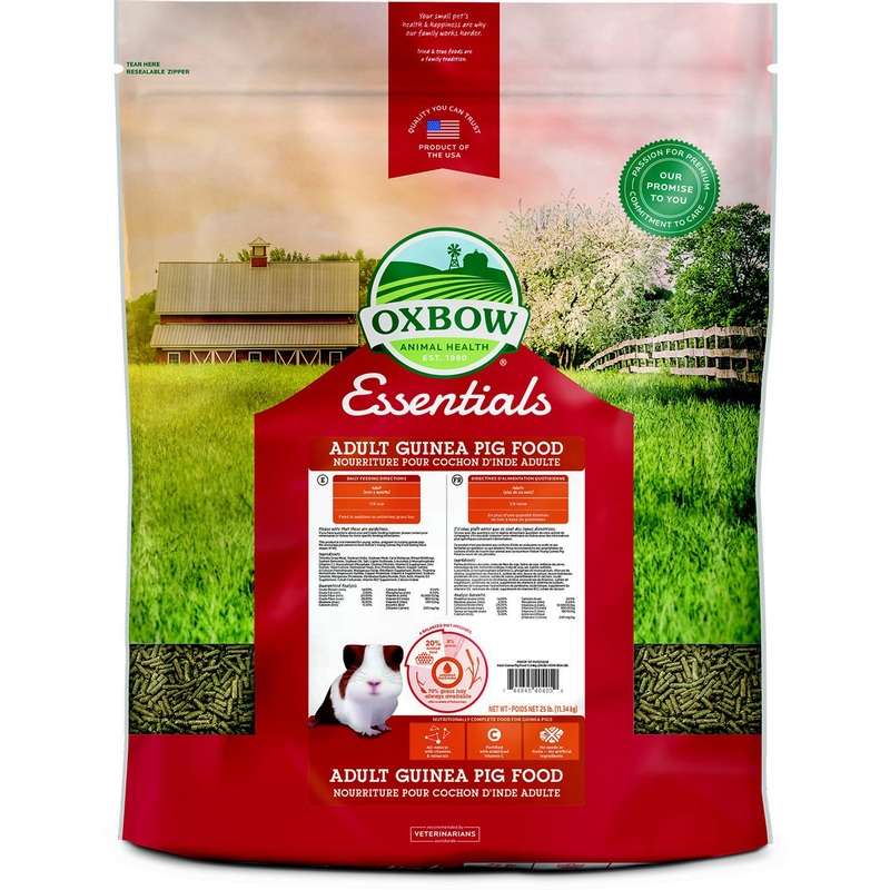 Essentials Cavy Cuisine Adult Guinea Pig Food Pellets 25-lb