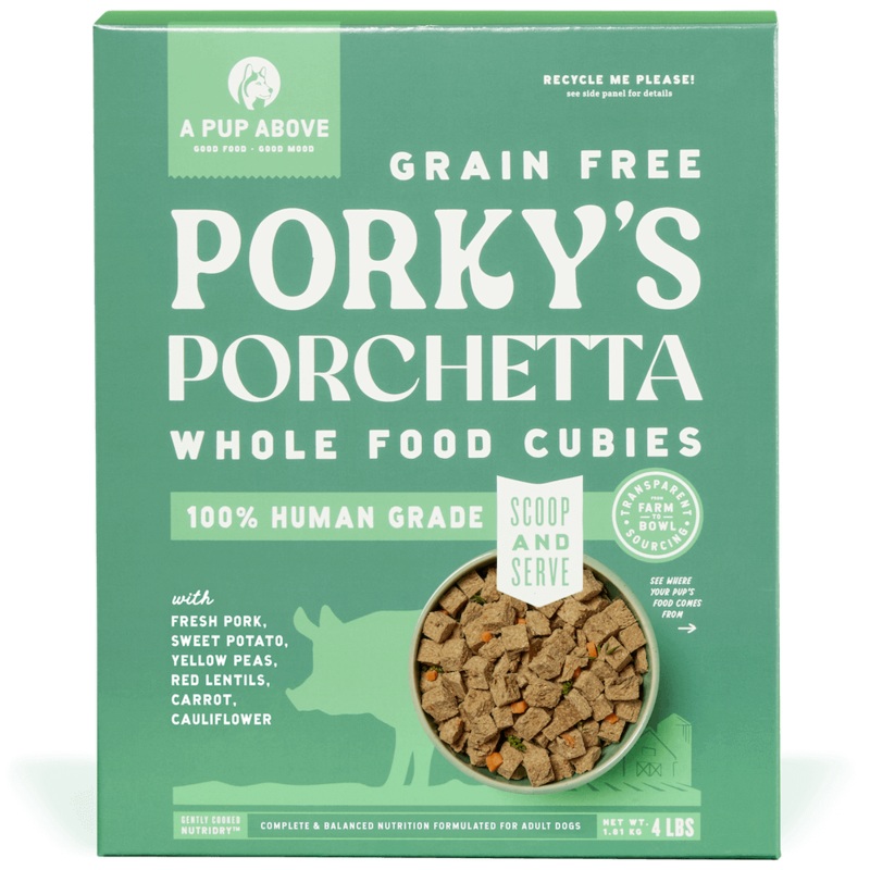 A Pup Above Porky’s Porchetta Whole Food Cubies 2 Lb