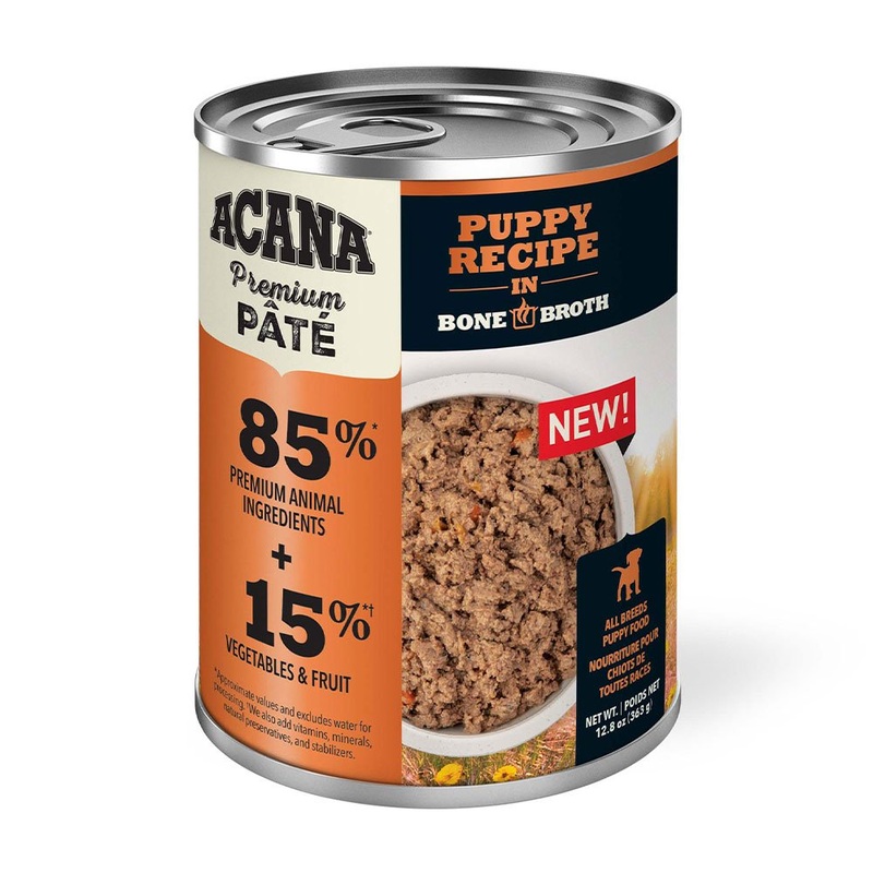 ACANA Premium Chunks Bone Broth Dog Food Puppy 12 cans