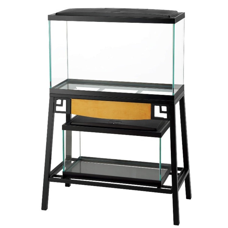 Aqueon 20 LONG or 29 Gallon Aquarium Forge Metal Stand 30 x 12 in