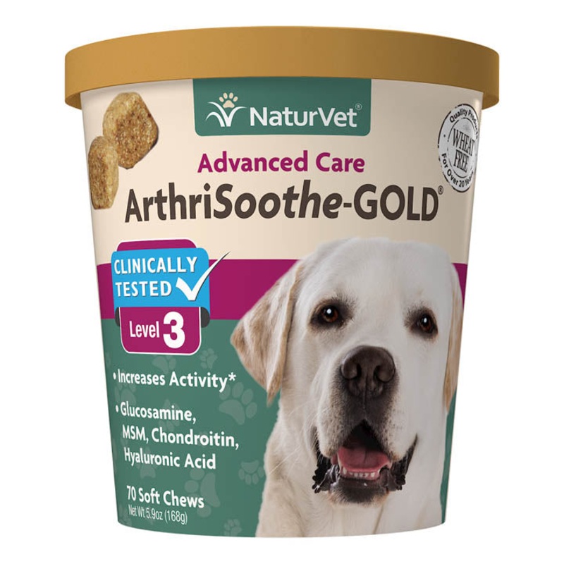 NaturVet ArthriSoothe-GOLD Advanced Care Soft Chews 70 ct