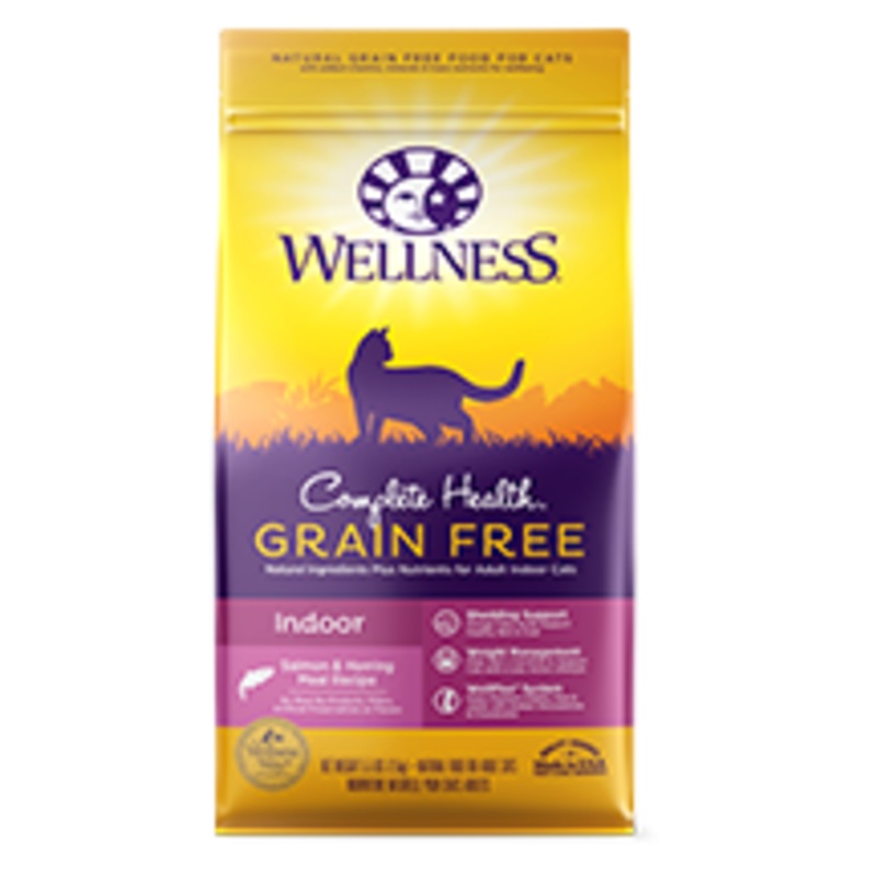 Wellness Grain Free Complete Health Indoor Salmon & Herring Dry Cat Food 5.5-lb