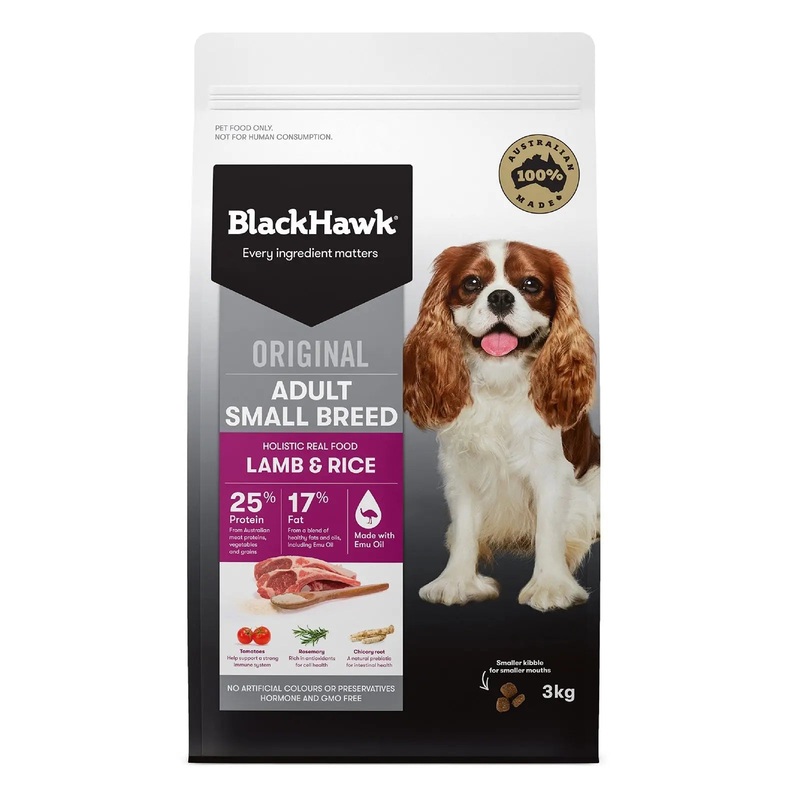 Black Hawk Dog Food Adult Small Breed Lamb & Rice 3kg