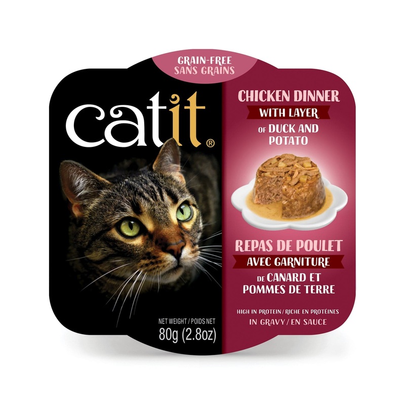 Catit Chicken Dinner with Duck & Potato Grain Free Wet Cat Food 2.8 oz