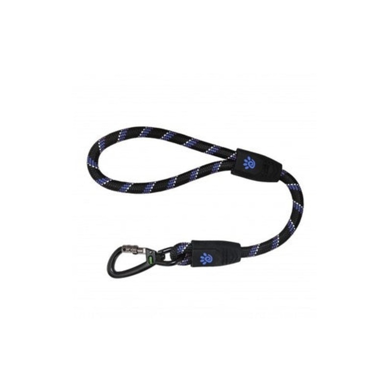 DOCO Reflective Traffic Rope Leash – Click & Lock Snap – 20 inch (Large)-DCROPE5020[Color – Blue]