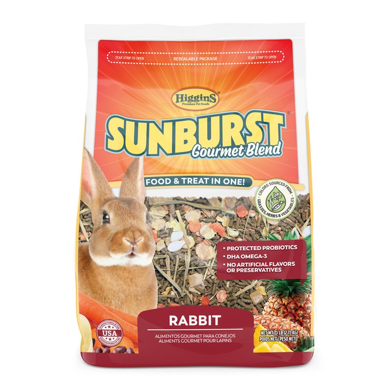Higgins Sunburst Gourmet Blend Rabbit Food – 25lb