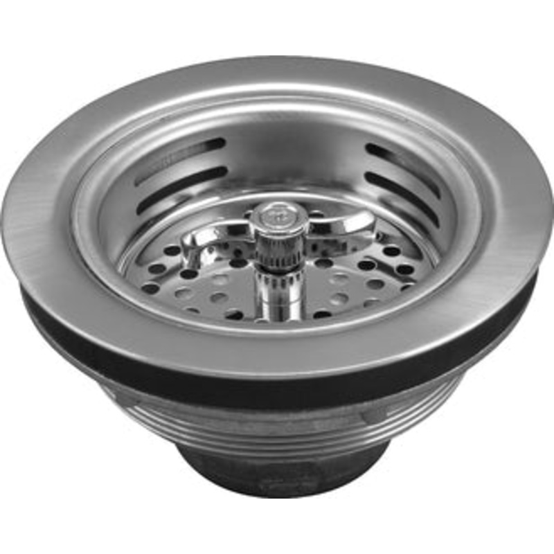 Keeney 3.5-in Twist-to-Lock Kitchen Sink Strainer Stainless Steel
