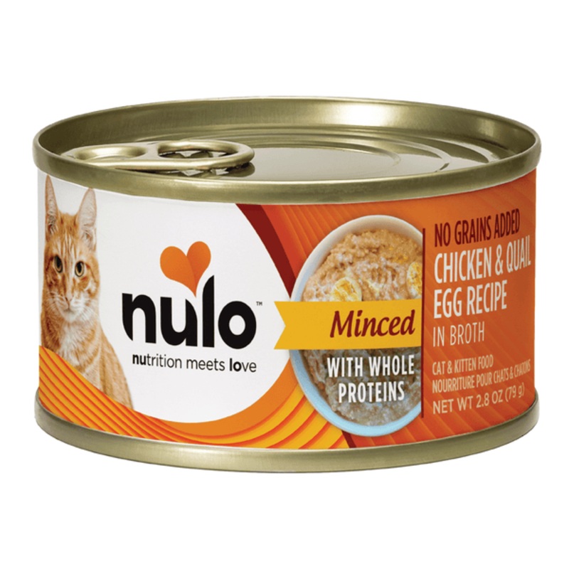 Nulo Cat & Kitten Minced Chicken with Whole Quail Egg Recipe 2.8 oz