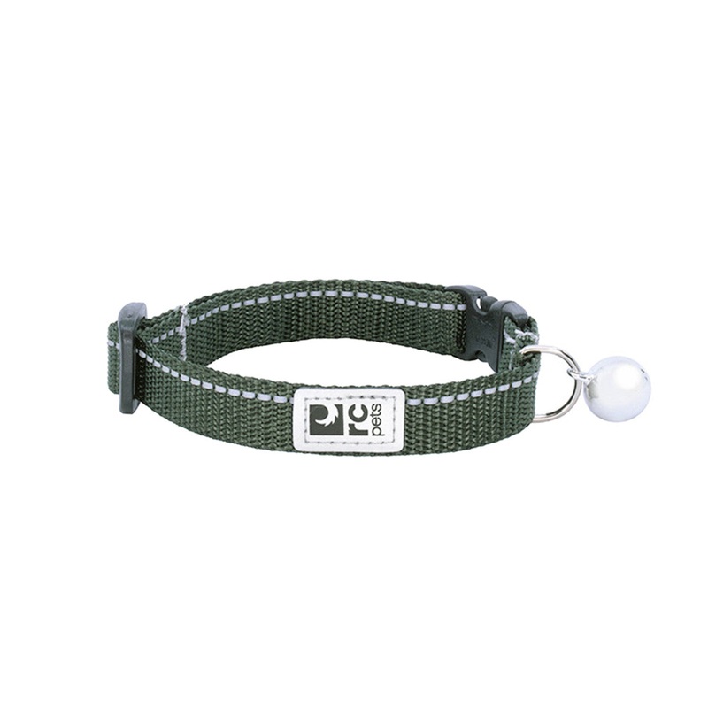 RC Pets Solid Dark Olive Green Breakaway Cat Collar