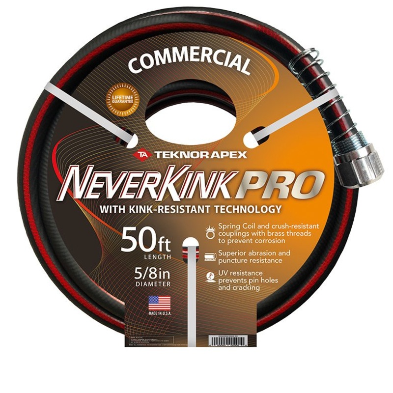 Teknor Apex NeverKink Pro 5/8″ x 50′ Commercial Duty Garden Hose