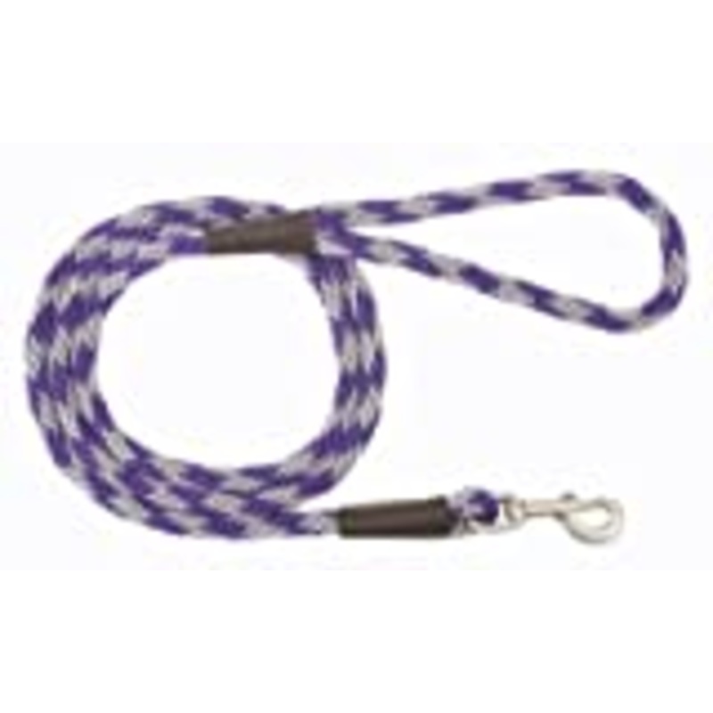 Amethyst:The Mendota Snap leash is the perfect solution for exercise walking and training in the parkMatches our double braid collars and double braid jar collars perfectlyOil tanned splicesAll brass hardware”