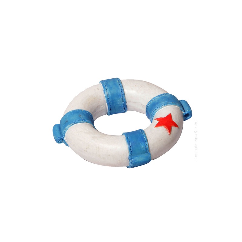 Aqua One Y Ornament Lifebouy 5.6×5.6×1.7cm Blue