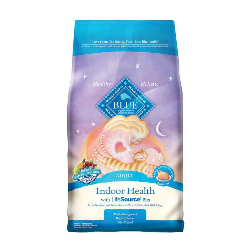 Blue Buffalo Indoor Hairball Control Chicken & Brown Rice Recipe Adult Cat Food 3 Lbs