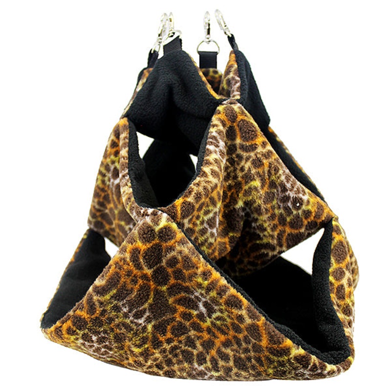 Hangouts Hanging 3-Tiered Tower Hammock Small Animal Habitat Enrichment 9in x 13in