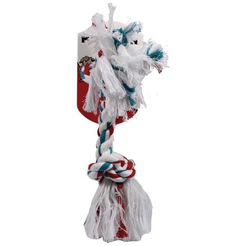 MAMMOTH FLOSSY CHEWS COLOR ROPE BONE 14 IN MULTI