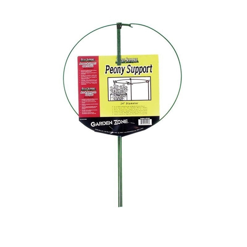 PLANT SUPPORT PEONY SUPPORT 14 INCH/SINGLE GREEN