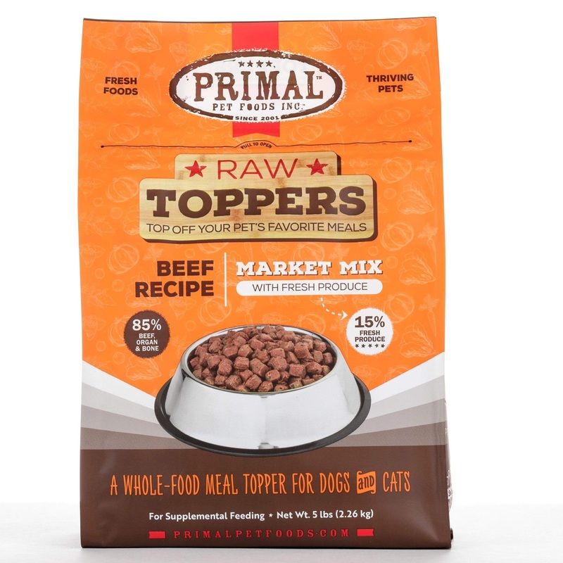 Primal Beef Market Mix Raw Frozen Topper 5 lb