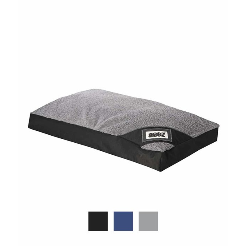 Rogz Lekka Flat Dog Bed – BLACK/NAVY X-Large
