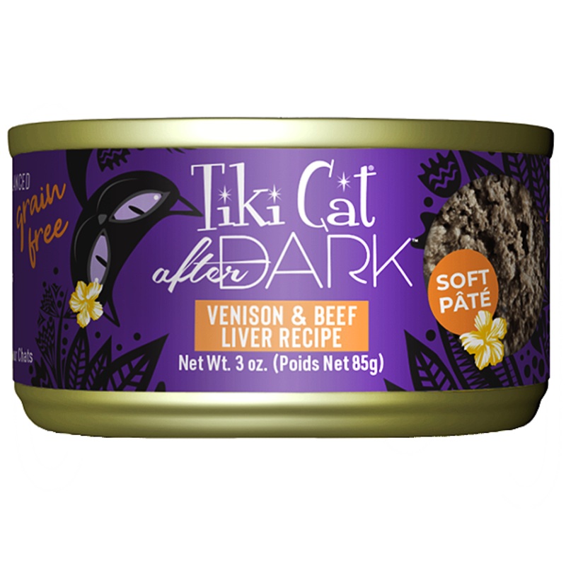 After Dark Pate Venison & Beef Liver Recipe Grain-Free Canned Cat Food 3oz, case of 12