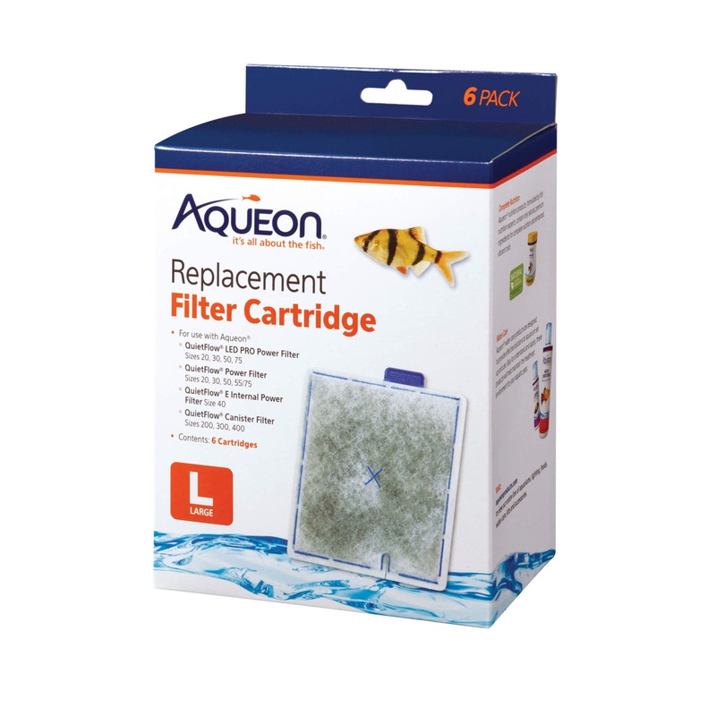Aqueon Replacement Filter Cartridges Large – 6 pack