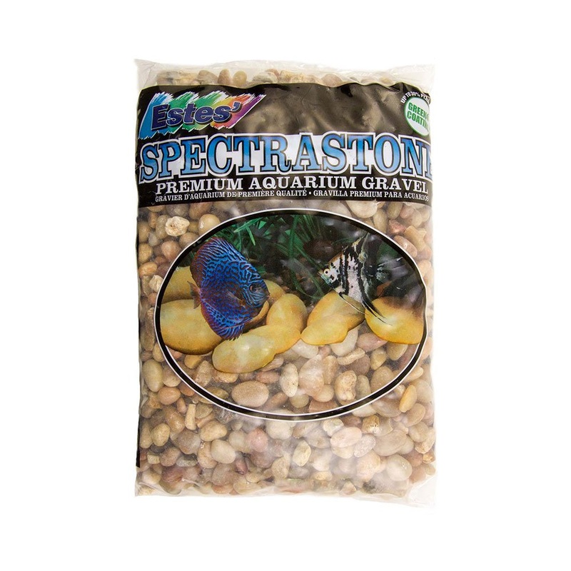 Estes’ Natural Aquarium Gravel Deep River Pebble 5 lb 6 count