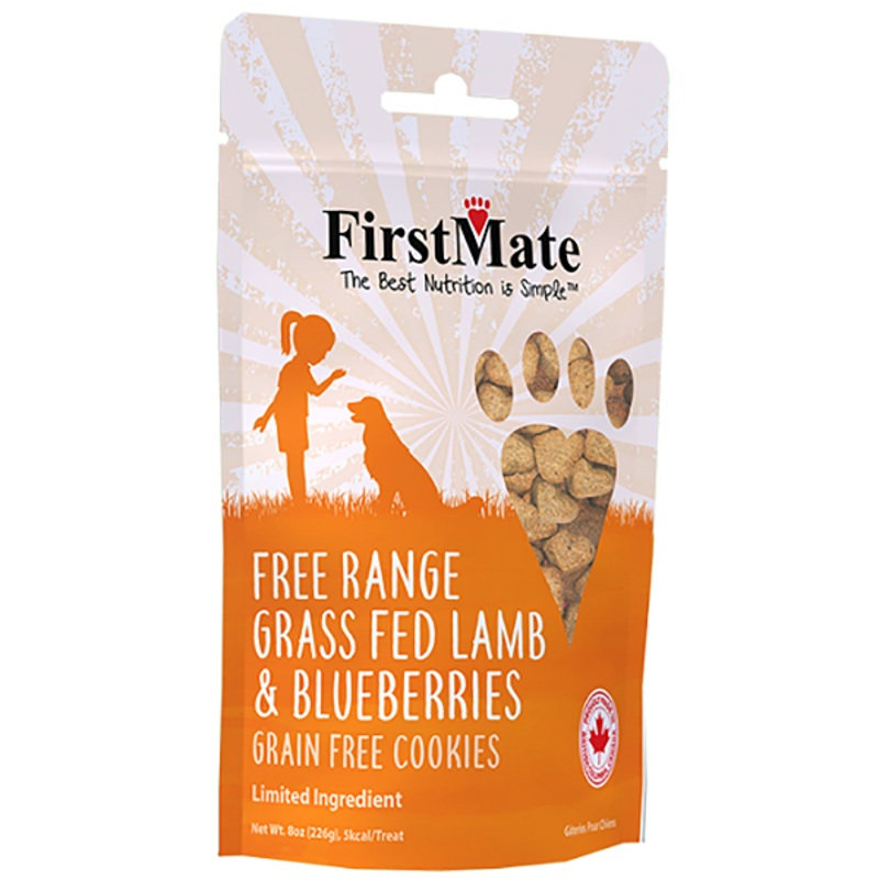 Free Range Grassfed Lamb Meal & Blueberries Grain-Free Crunchy Dog Treats 8oz