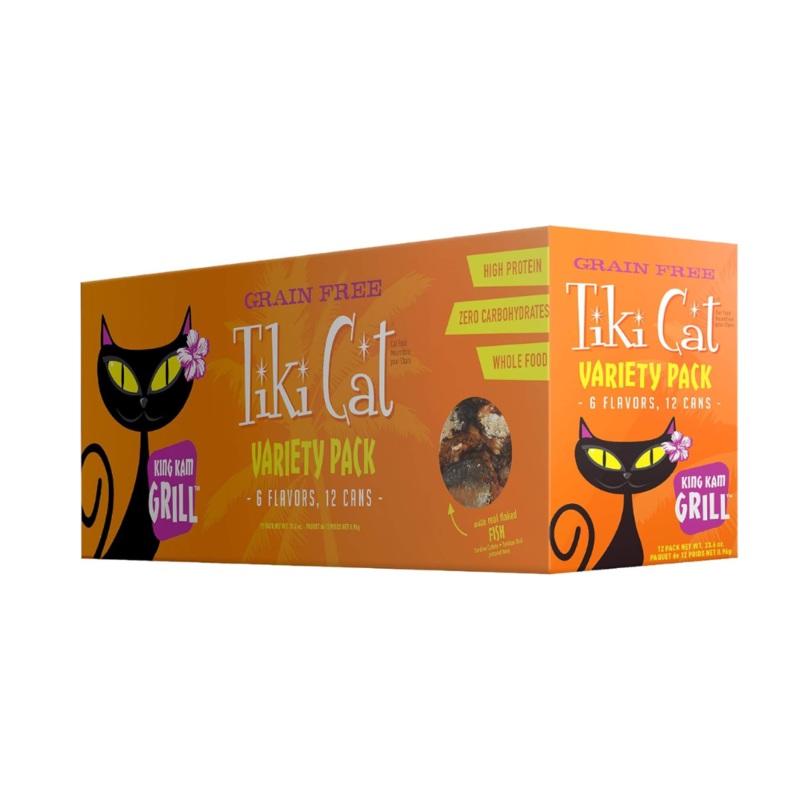 King Kamehameha Luau Variety Pack Grain-Free Wet Canned Cat Food 2.8oz 12pk