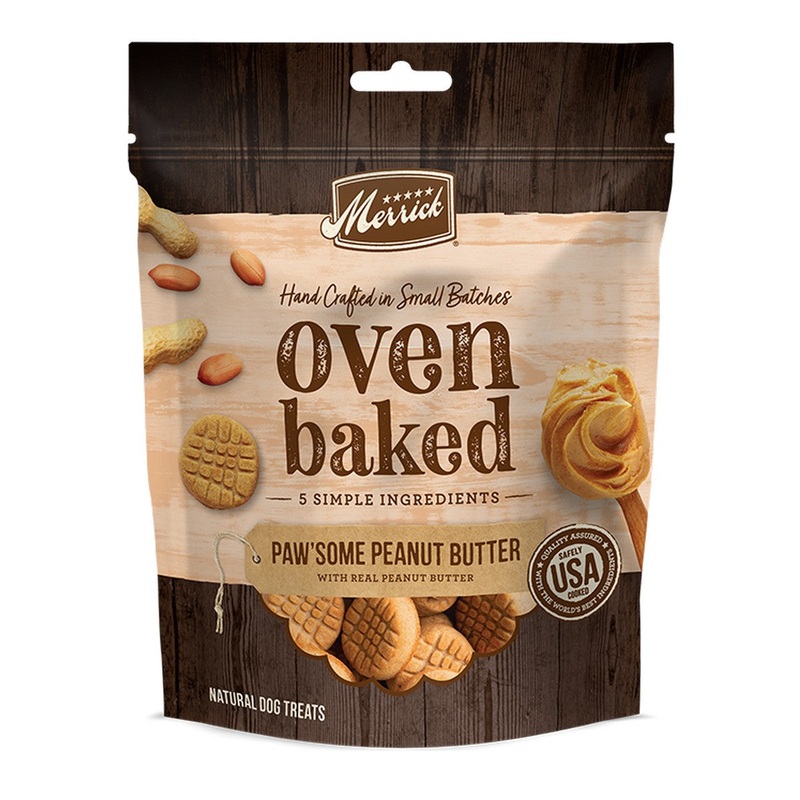 Merrick Oven Baked Peanut Butter Paw’Some Dog Treats 11oz