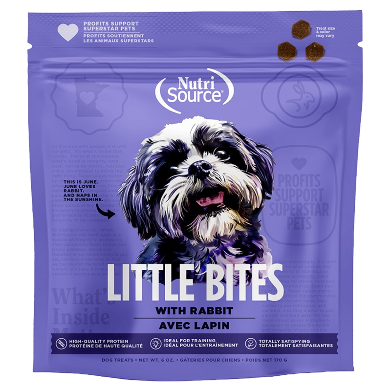 NutriSource Rabbit Little Bites Dog Treats 6 oz