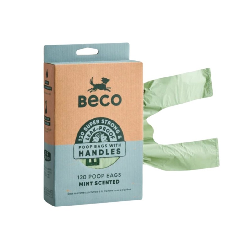 Poop Bags with Handles – Mint – 120