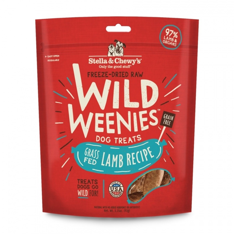 Stella & Chewy’s Wild Weenies Grain Free Lamb Recipe Freeze Dried Raw Dog Treats