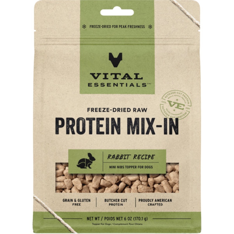 Vital Essentials Freeze Dried Protein Mix-IN Rabbit 6oz
