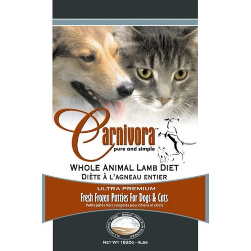 Carnivora Lamb Diet Raw Dog Food 4lbs